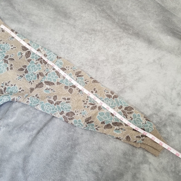 Season Ticket Vintage Henley Pullover Floral Retro Swearshirt SM Chic Bu… - Picture 9 of 13